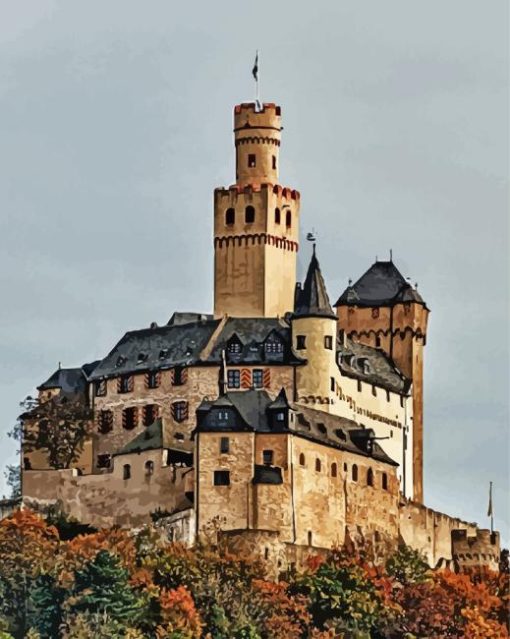 Braubach Marksburg Castle Paint By Number