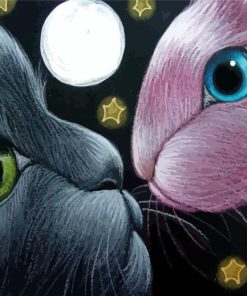 Cat And Bunny Paint By Numbers