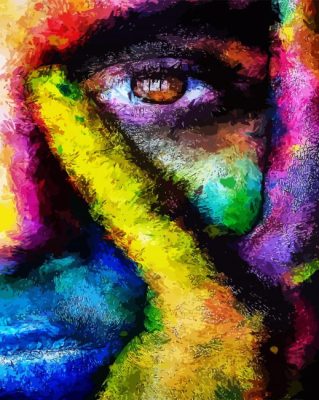 Colorful Eye Paint By Numbers