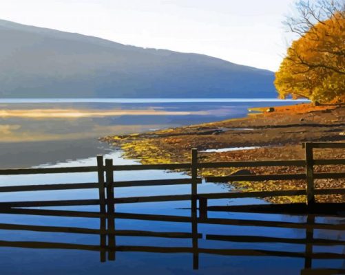 Coniston Water Landscape Paint By Numbers