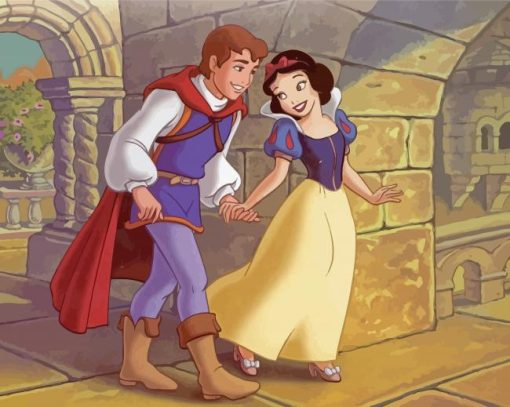 Snow White And Prince Charming Paint By Numbers