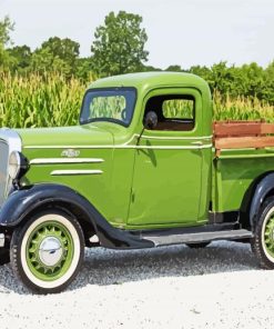 Green 1936 Chevrolet Truck Paint By Numbers