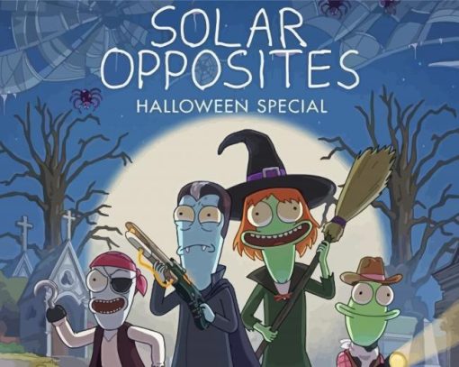 Halloween Solar Opposites Paint By Numbers