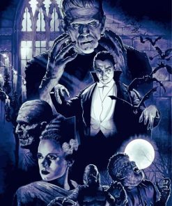 Horror Hollywood Monsters Paint By Number