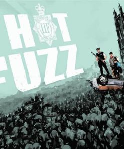 Hot Fuzz Movie Poster Paint By Numbers