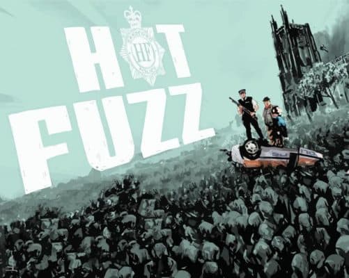 Hot Fuzz Movie Poster Paint By Numbers