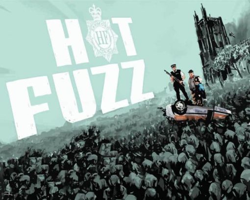 Hot Fuzz Movie Poster Paint By Numbers