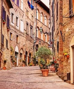 Italy San Gimignano Old Town Paint By Numbers