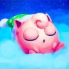 Jigglypuff Sleeping On The Clouds Paint By Numbers