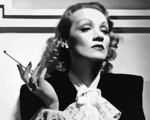 Marlene Dietrich Paint By Number