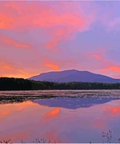 Millinocket Lake Maine Paint By Number