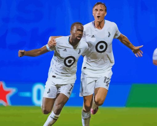 Minnesota United FC Players Paint By Numbers