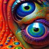 Abstract Eyes Paint By Number