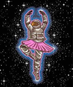 Aesthetic Space Ballerina Paint By Numbers