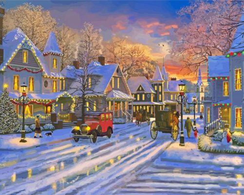 Christmas City Paint By Number