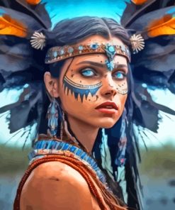 Aesthetic Native American Indian Paint By Number