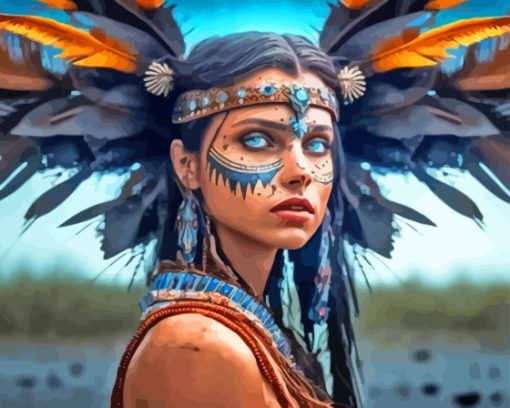 Aesthetic Native American Indian Paint By Number