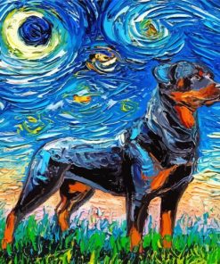 Aesthetic Rottweiler Paint By Number