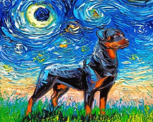 Aesthetic Rottweiler Paint By Number