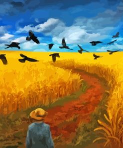 Wheatfield Harvest Paint By Number