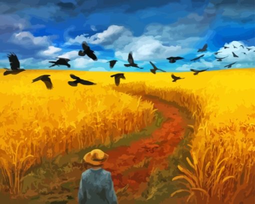 Wheatfield Harvest Paint By Number