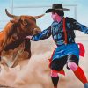 Bull Fighter Clown Paint By Number