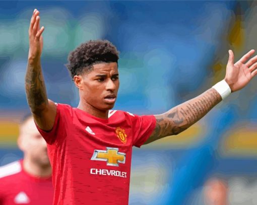 Footballer Marcus Rashford Paint By Number