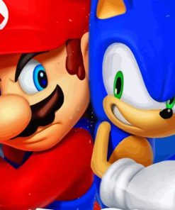 Aesthetic Mario Sonic Paint By Numbers