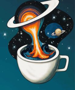 Space Planets Cup Paint By Numbers