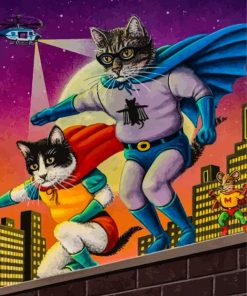 Super Cat Paint By Number