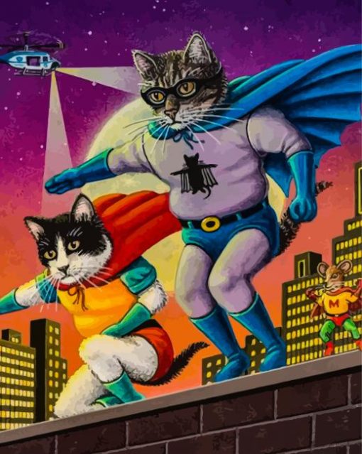 Super Cat Paint By Number