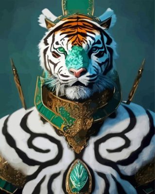 Tiger Warrior Paint By Number