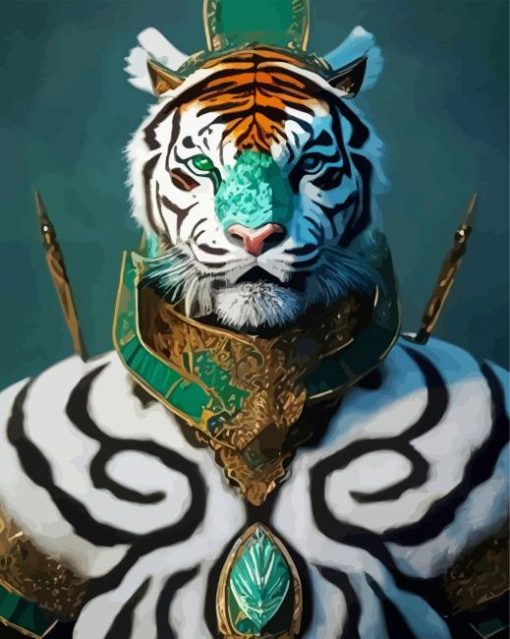 Tiger Warrior Paint By Number