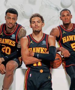 Atlanta Hawks Players Paint By Numbers