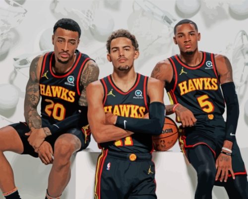 Atlanta Hawks Players Paint By Numbers