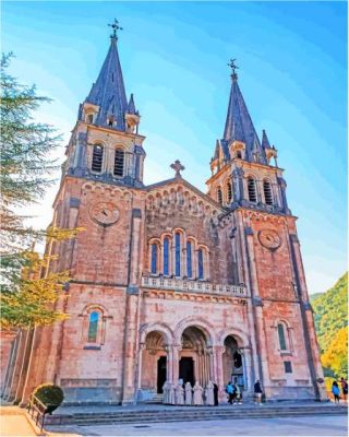 Basilica Covadonga Spain Paint By Number