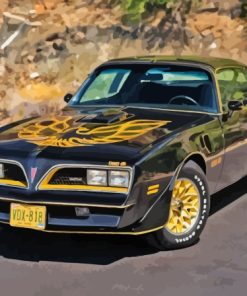 Black 1977 Firebird Paint By Number