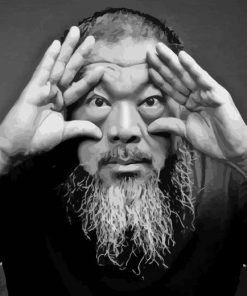 Black And White Ai Weiwei Paint By Number