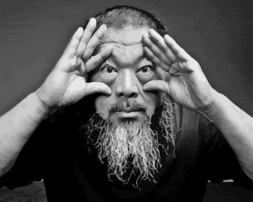 Black And White Ai Weiwei Paint By Number