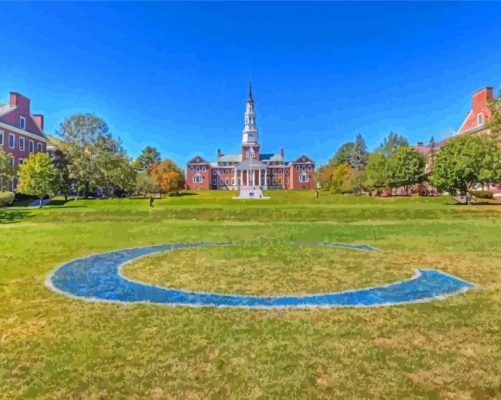 Colby College Building Paint By Numbers