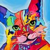 Colorful Abstract Cat Paint By Number