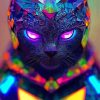 Colorful Warrior Cat Paint By Number