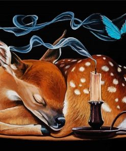 Cool Resting Deer Paint By Number