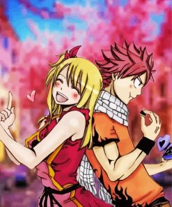 Cute Natsu And Lucy Paint By Number