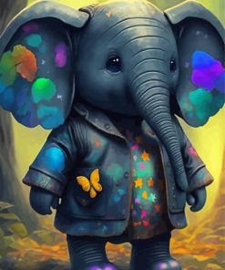 Cute Elephant Paint By Number