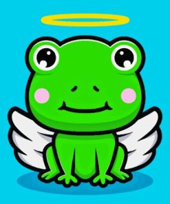 Cute Frog With Wings Paint By Number