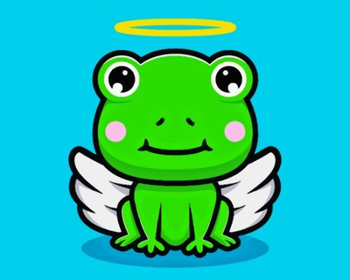 Cute Frog With Wings Paint By Number