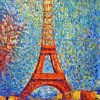 Eiffel Tower George Seurat Paint By Number