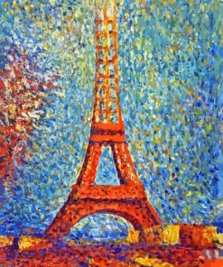 Eiffel Tower George Seurat Paint By Number