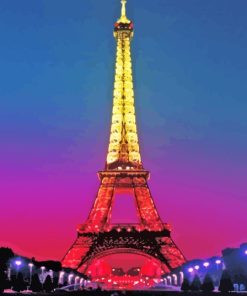 Eiffel Tower Paris France Paint By Number